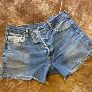 Classic Blue Denim Vintage Cutoff Levi’s 501 - Women's